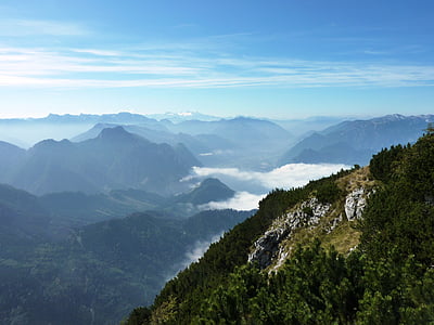 알파인, 오스트리아, 산, 자연, 보기