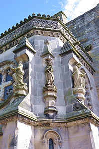 Ujedinjena Kraljevina, Škotska, Roslin, do kapele Rosslyn, Crkva, kapela, Templara