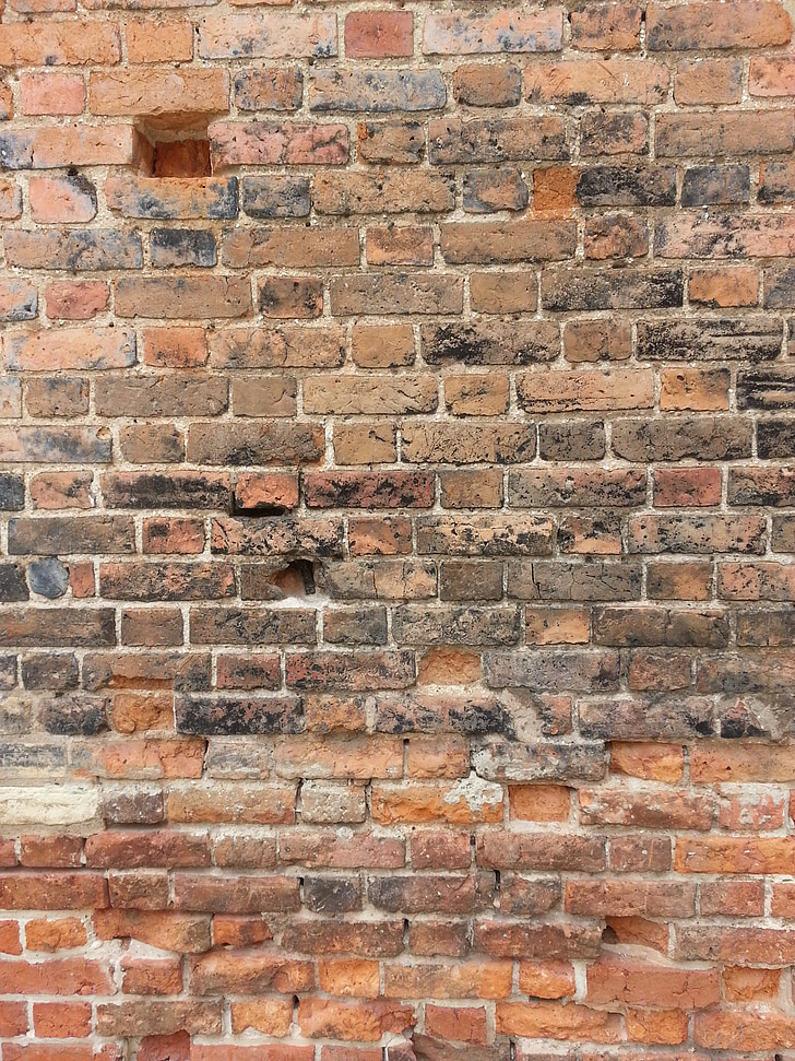 wall, brick, texture, old, brickwork, pattern, rough