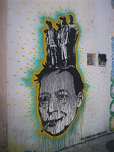 grafiti, gambar, warna-warni, Street, Oaxaca, Meksiko
