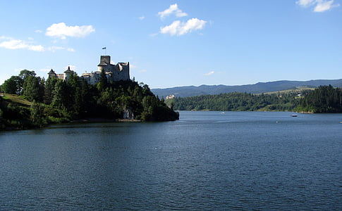 Château, Niedzica, Pologne, barrage de, attractions touristiques, Pieniny, Tourisme