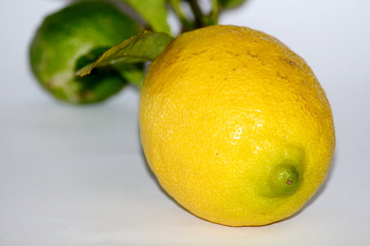 citron, gul, Sour, frugt, Frisch, c-vitamin, Citrus