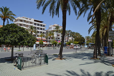 San antonia, Ibiza, stad, Balearen, Spanje, zee, zomer