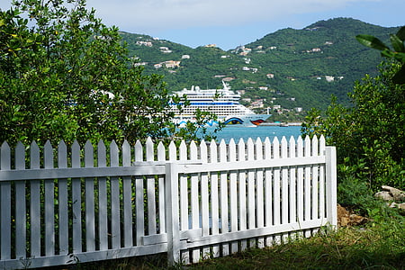 british virgin island, fence, aida, exotic, green, tropical