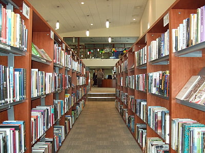 Biblioteca, llibres, Montessori, l'escola, llibres de la biblioteca