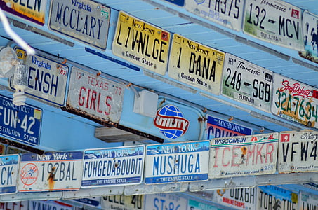 registration plates, car plates, deco, west indies, paradise, caribbean, coconut