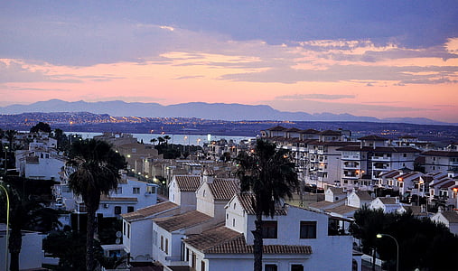 Sommer, Spanien, Sonnenuntergang, Urlaub