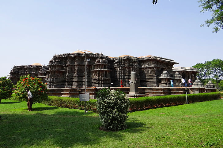 chrám, Hind, halebidu, hoysala architektúra, náboženstvo, hoysaleswara chrám, kedareshwar