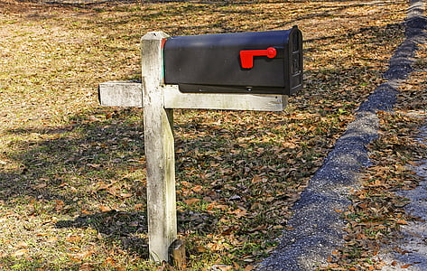 kotak pesan, mail, kotak pos tua, Layanan pos, di luar rumah