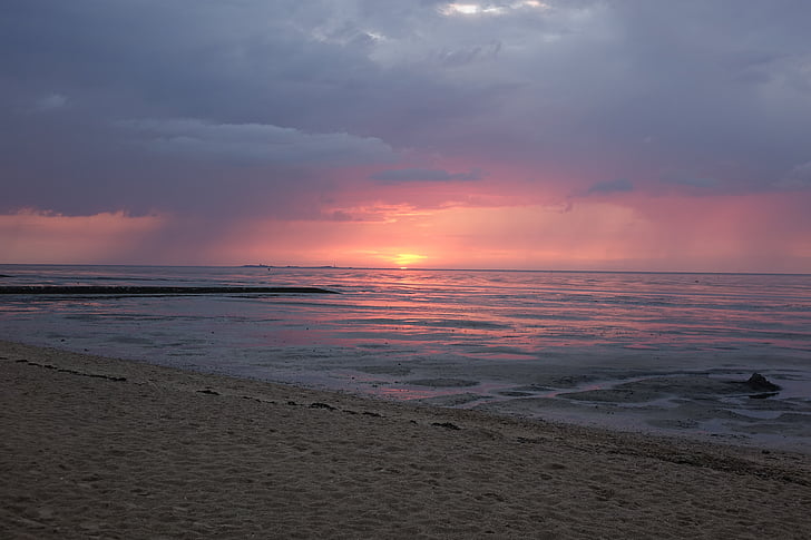 Sunset, Beach, Sea, abendstimmung