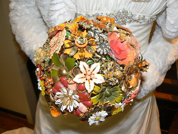 bouquet, wedding, jewellery, bridal bouquets, bridal bouquet