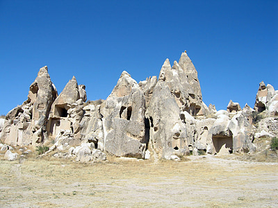 Cappadocia, hang động, Goreme, Thổ Nhĩ Kỳ, đá sa thạch, đi du lịch, cổ đại