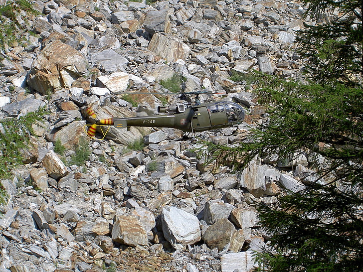 allouette v 248, 스위스, 에 어 포스, 헬리콥터, 항공기, 구조, 비상