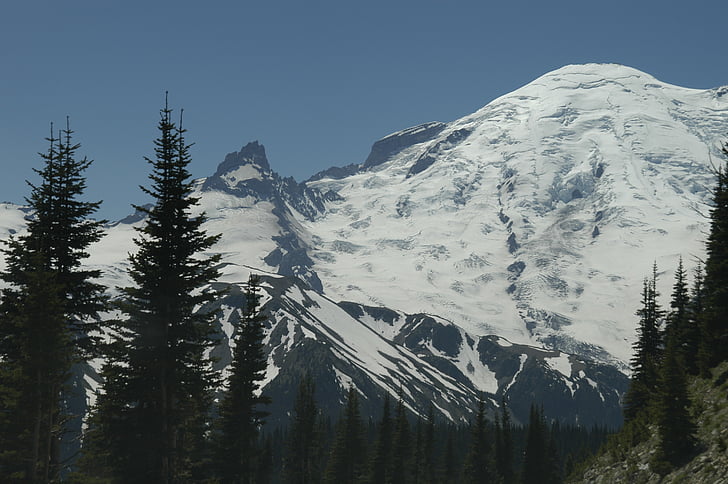 Mount Rainier, Berg, Peak, Washington, Landschaft, nationalen, Park