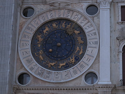 이탈리아, 베니스, 세인트 마크의 광장, 해 시계