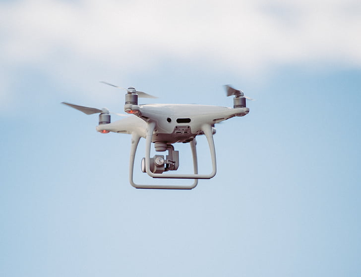 câmera, drone, HD, helicóptero, fotografia, ao ar livre, azul