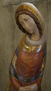 特蕾莎修女, 圣母, 教会, 雕塑, 艺术, 彩绘雕塑, 纪念碑