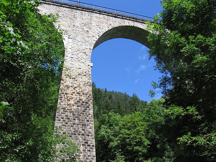 Schwarzwald, viadukten, byggnad, bro - mannen gjort struktur, arkitektur, berömda place, historia