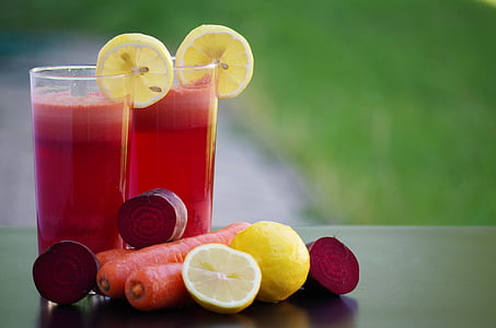 napitek, sadje, zelenjavo, korenje solata rdeča pesa, limone, pijača, zdravje
