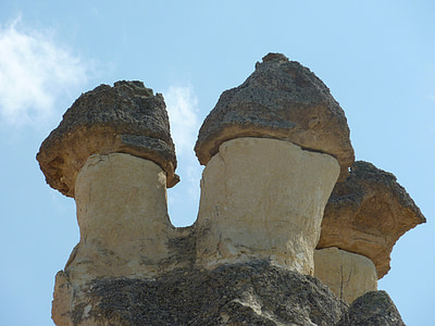 sten, sandsten, Tyrkiet, Cappadocia, formationer, natur, landskab