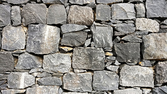sten, væg, grå, udendørs, mønster, udvendig, tekstur