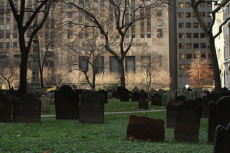Menkul Kıymetler Borsası, New york, NYC, bize, Mezarlık, mezarlığı, şehir merkezinde