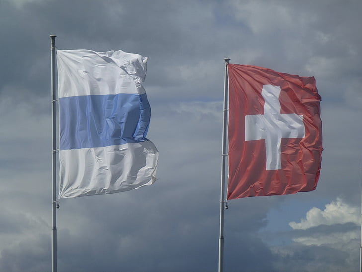vind, flag, Schweiz, Canton