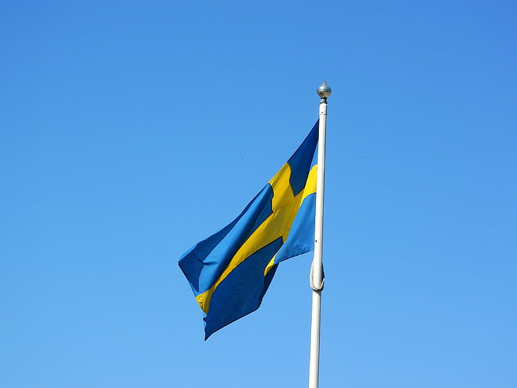 Švedska, švedskom zastavom, Skandinavija