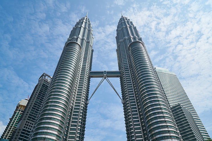 Malezija, neboder, zgrada, struktura, nebo, veliki, zgrada