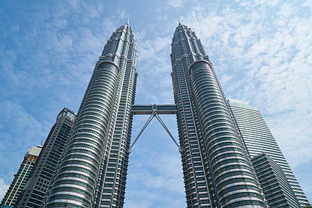 Maleisië, wolkenkrabber, gebouw, structuur, hemel, grote, gebouwen