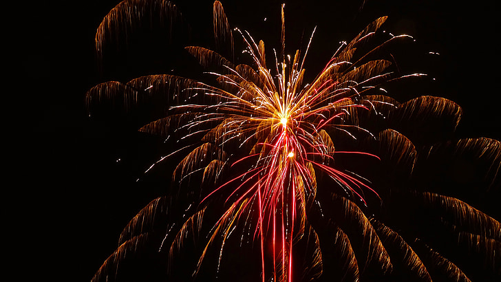 Феєрверки, напередодні нового року, Ракета, небо, світло ефект, феєрверк ракети, Новий рік