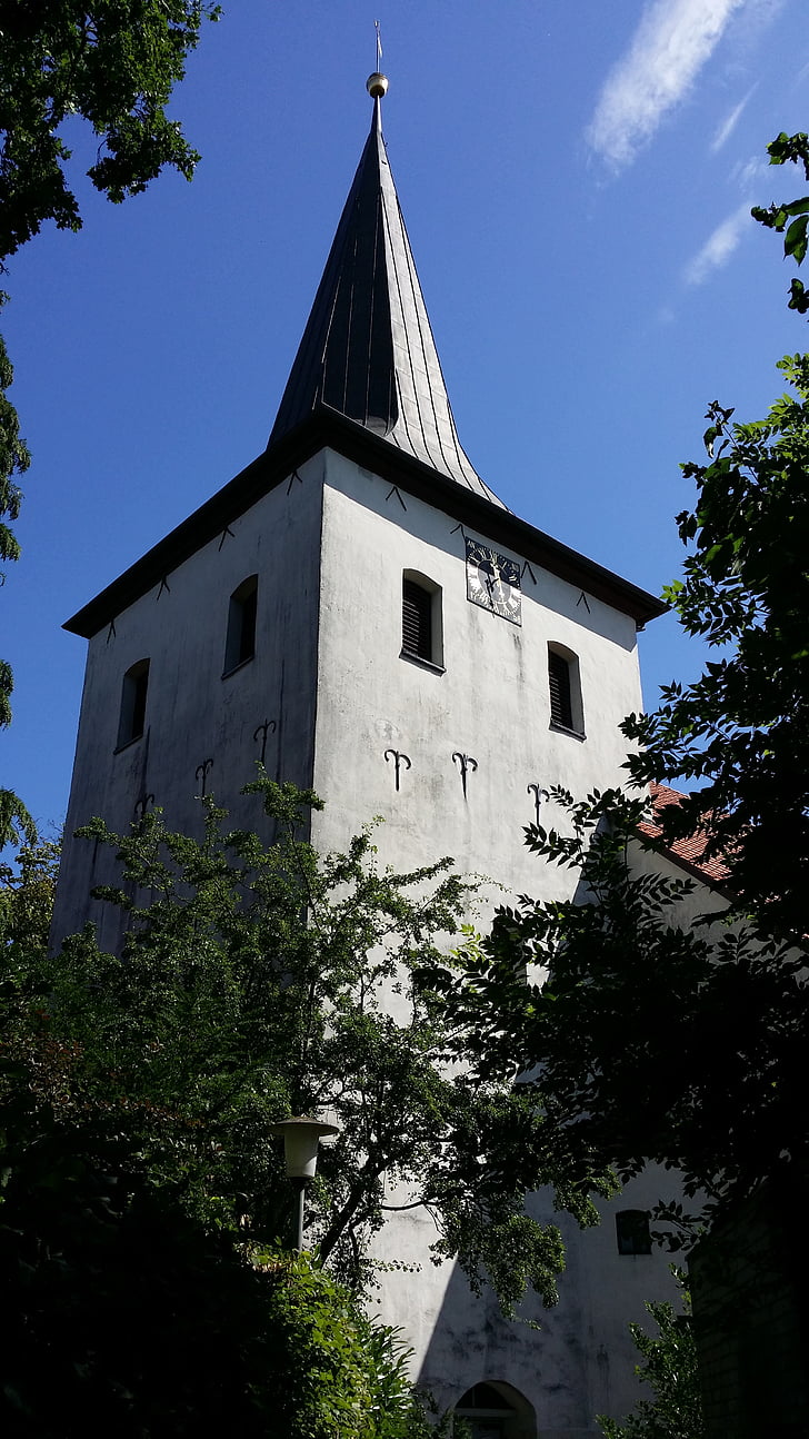 church, steeple, building, church steeples, spire, luther, germany