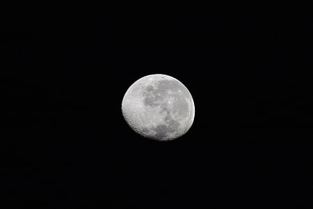 Księżyc, Księżycowy, miejsca, noc, niebo, astronomia, Astrologia
