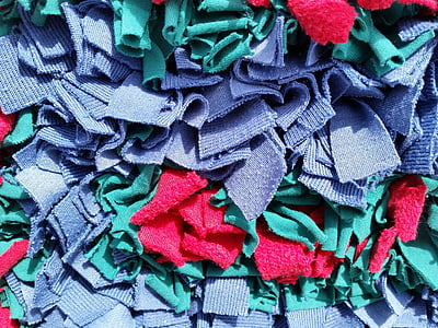 đầy màu sắc, rags, Vải, dệt may, tài liệu, làm bằng tay