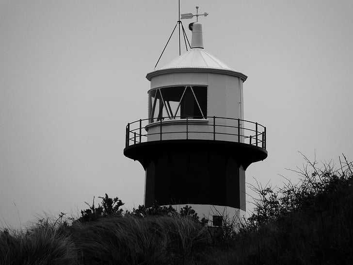 arkitektur, Lighthouse, sort og hvid