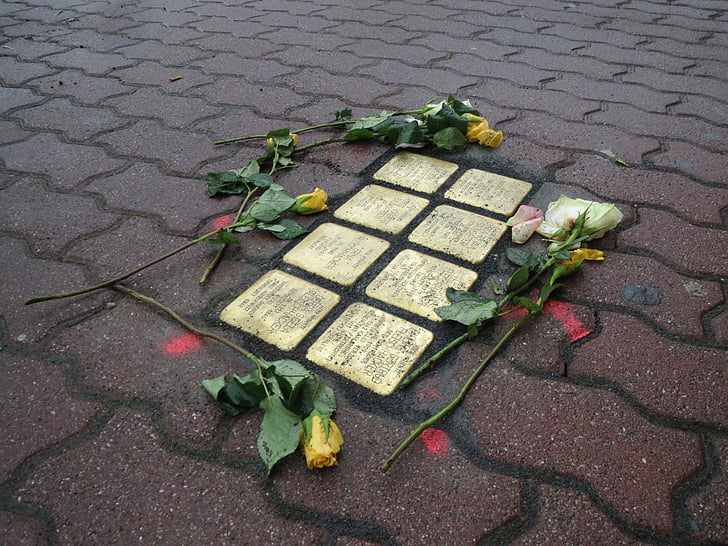 stolpersteine, Hockenheim, Memorial, engellerden, Holokost, kenotaph, anma