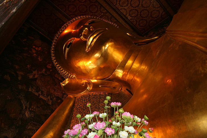 ο Βούδας, ξαπλωμένος Βούδας, Ανακλινόμενα Βούδα, Μπανγκόκ