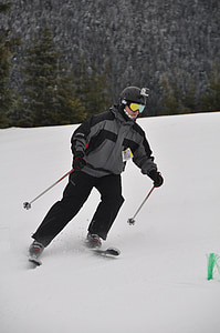 Skifahren, Whistler, Kanada, Britisch-Kolumbien, Winter, Ski