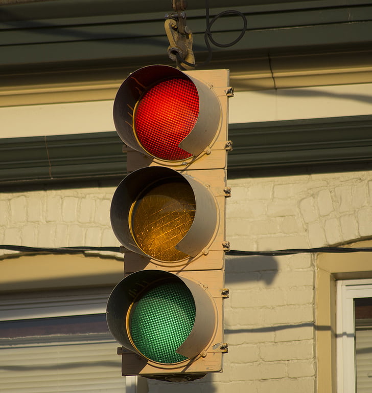 zīme, sarkanās gaismas, signāls, satiksmes signālu, apstājieties, satiksmes vadības signāls, luksofori