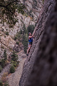 escalada, Utah, natureza, determinado, aventura, ao ar livre, desporto