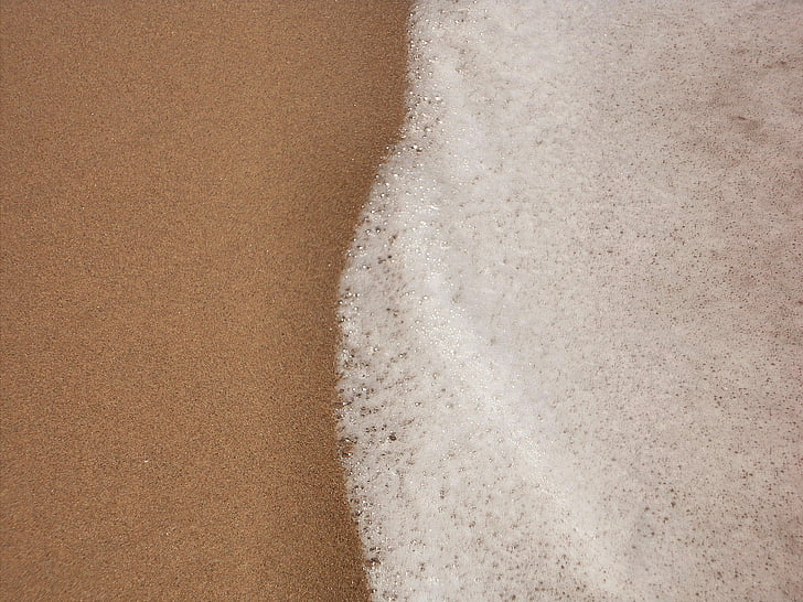 sjøen, Onda, fjæra, Costa, stranden, sand, skum