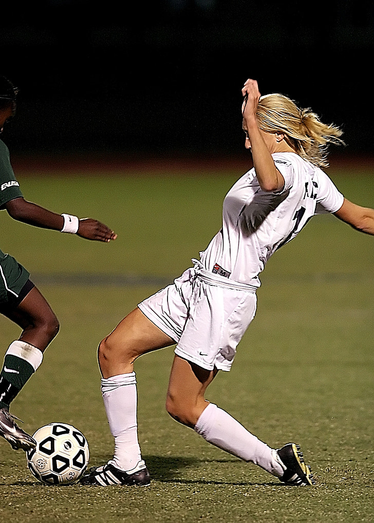 soccer, female, game, competition, football, outdoors, woman