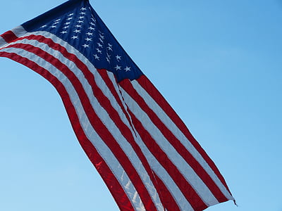 vlag, 4 juli, patriottisme, patriottische, Amerikaanse