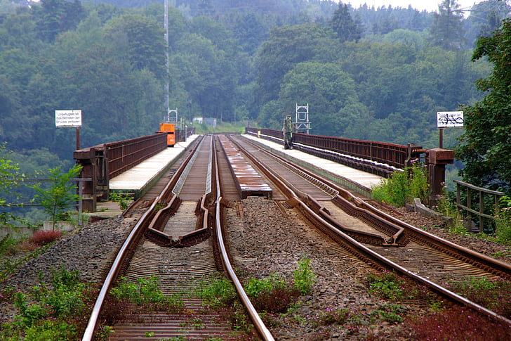Eisenbahnschienen, Eisenbahnbrücke, Müngsten, Remscheid, Solihull