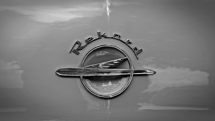 merk, symbool, Opel, record, tekens, functie, Label