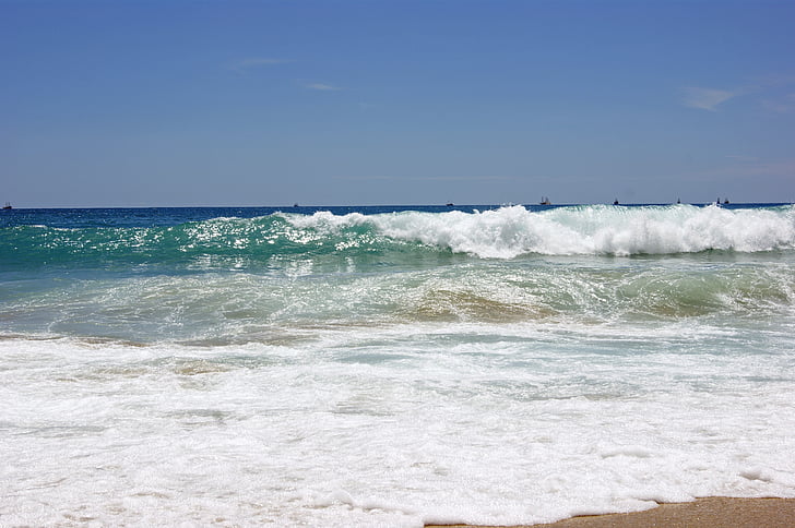 sea, surf, mediterranean, wave, coast, beach