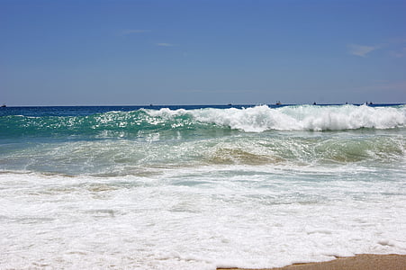 jūra, naršyti, Viduržemio jūros, banga, pakrantė, paplūdimys