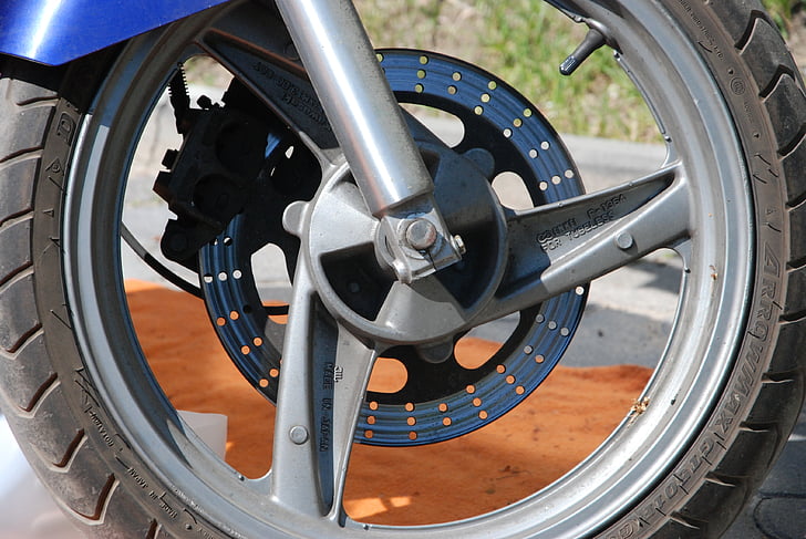 hjul, brems, motor, motorsykkel