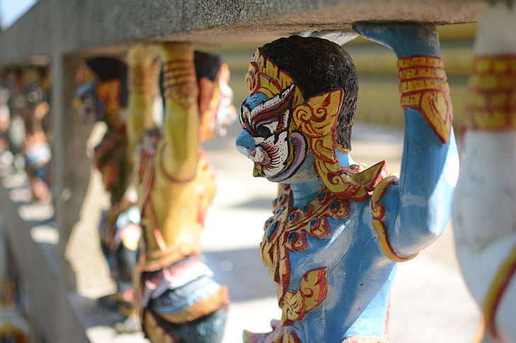 พระ, Thailand, åtgärd, konst, staty, tro, religion