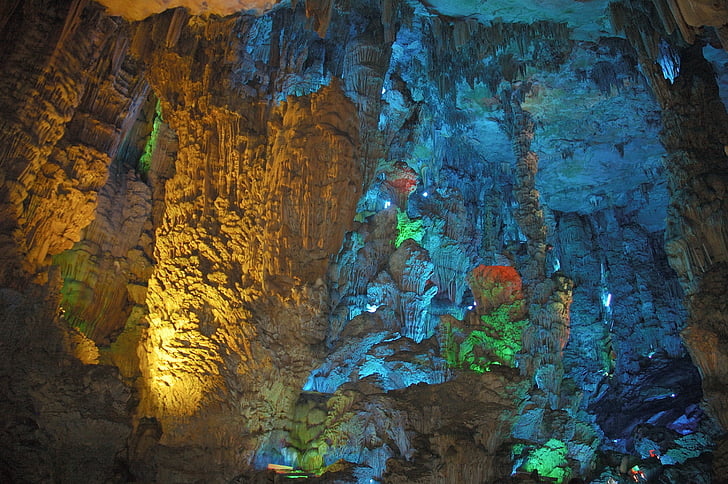 china, cave, travel, tourism, no people, rock - object, nature